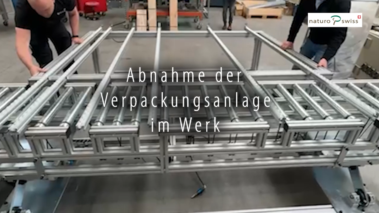 Reel - Abnahme der Verpackungsanlage im Werk